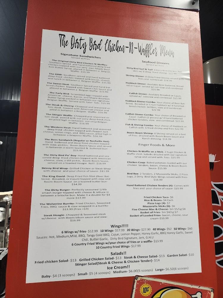 Dirty Bird Chicken N' Waffles LLC Menu image 2